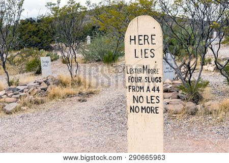 Boothill Graveyard In Tombstone, Arizona, Wild West Cemetery - 04/25/17