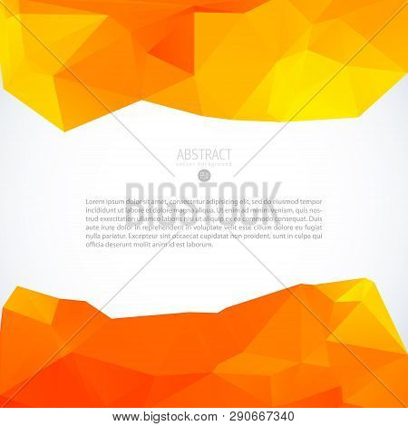Red Fire Triangle Abstract Background Banner Brochure Flyer Modern Template
