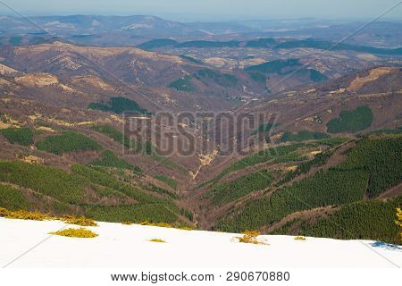 Beautiful Mountain View From The Path From Beklemeto To Kozya Stena, Troyan Balkan, Bulgaria