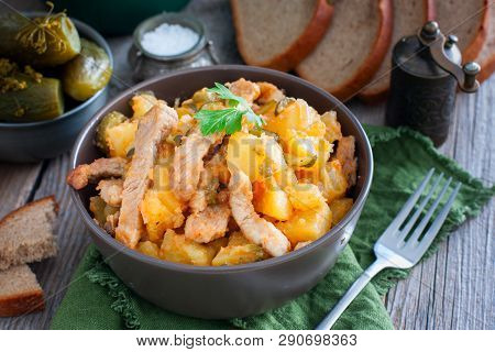 Azu - Pork Stew With Potatoes And Pickled Cucumbers, Horizontal