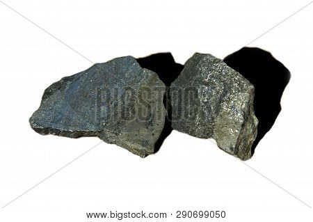 High Grade Nickel Ore Rock On White Background