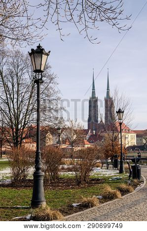 Katedra Sw Jana Chrzciciela Or St. John The Baptist Cathedral Wroclaw, Poland. View From Other Side 