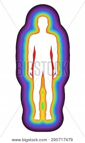 Human Body Aura Energy Chakra Illustration Spirituality