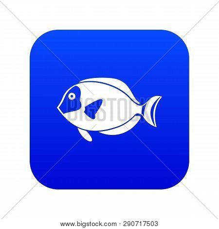 Surgeon Fish Icon Digital Blue For Any Design Isolated On White Vector Illustration