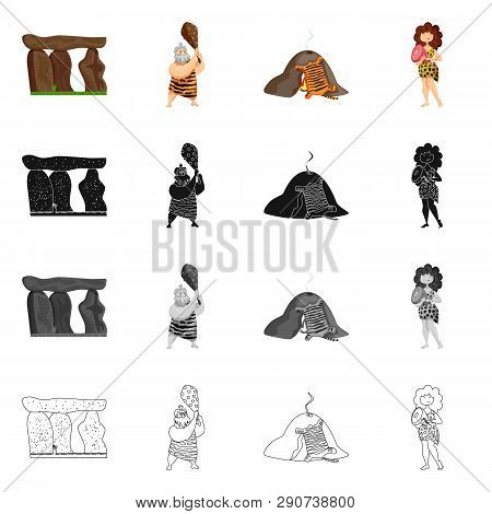Vector Design Of Evolution  And Prehistory Icon. Set Of Evolution  And Development  Stock Symbol For