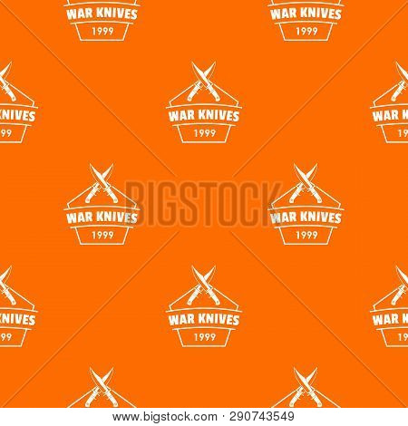 Knive War Pattern Vector Orange For Any Web Design Best