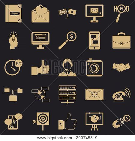 Interplay Icons Set. Simple Set Of 25 Interplay Vector Icons For Web For Any Design
