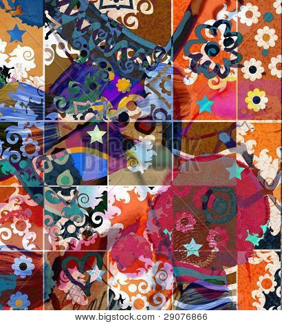abstract background, graffiti dipinti a colori