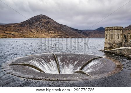 This Is A Picture Of The Overflow Drain In The Silent Valley Reservoir.  The Reservoir Is In The Mou