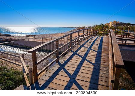 La Llosa playa beach in Castellon of Spain at Mediterranean sea