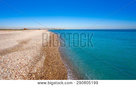 La Llosa playa beach in Castellon of Spain at Mediterranean sea