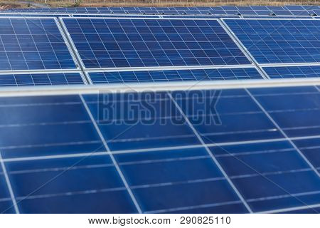 Solar Panel, Alternative Electricity Source - Concept Of Sustainable Resources, And This Is A New Sy