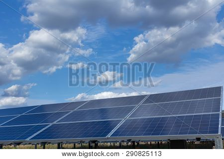 Solar Panel, Alternative Electricity Source - Concept Of Sustainable Resources, And This Is A New Sy