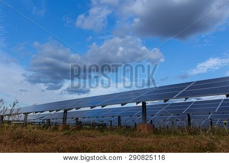 Solar Panel, Alternative Electricity Source - Concept Of Sustainable Resources, And This Is A New Sy