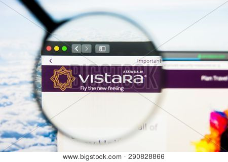 Los Angeles, California, Usa - 21 March 2019: Illustrative Editorial Of Vistara Website Homepage. Vi