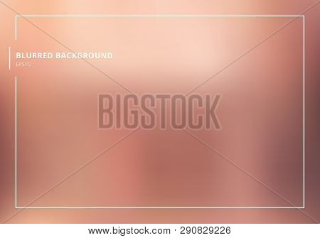 Abstract Rose Gold Gradient Blurred Background. Luxury Style.  You Can Use For Template Brochure, Bw