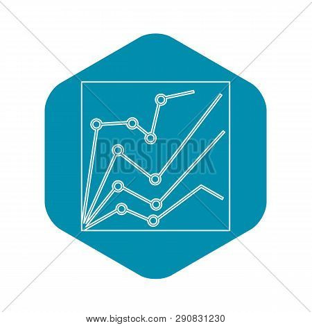 Financial Statistics Icon. Outline Illustration Of Financial Statistics Vector Icon For Web Design