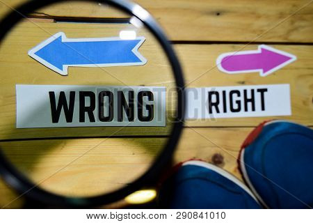 Right Wrong Opposite Image & Photo (Free Trial) | Bigstock