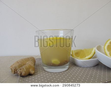 Kvass, Homemade Bread Beer With Ginger And Lemon