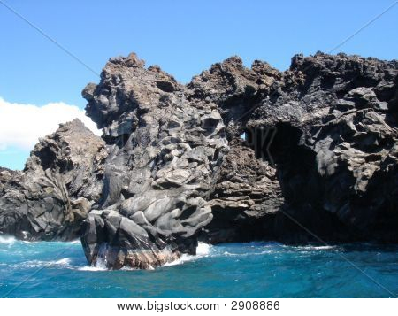 Láva formace v Maui