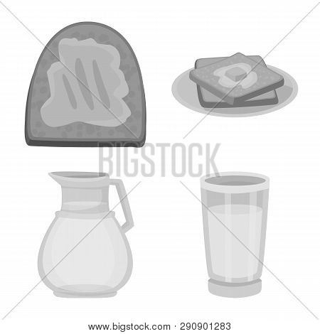Vector Illustration Of Organic And Ingredient Logo. Set Of Organic And Product Stock Symbol For Web.