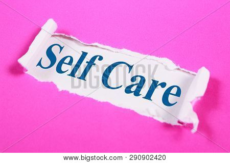 Self Care, Motivational Words Quotes Concept