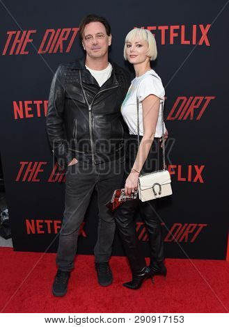 LOS ANGELES - MAR 18:  Donovan Leitch and Libby Mintz arrives for the Netflix 'The Dirt' Premiere on March 18, 2019 in Hollywood, CA                