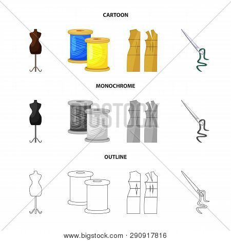 Vector Illustration Of Craft And Handcraft Logo. Collection Of Craft And Industry Vector Icon For St