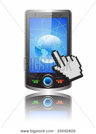 Mobila världen markören