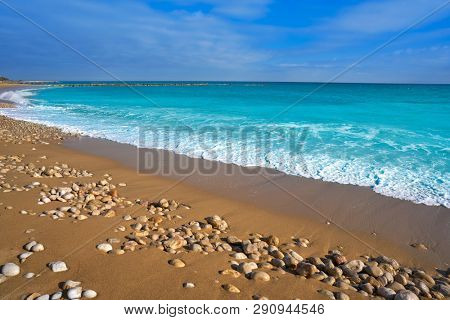Vinaroz Playa del Forti beach in Castellon of Spain also Vinaros