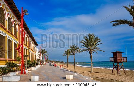Vinaroz Playa del Forti beach in Castellon of Spain also Vinaros