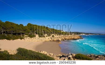 Tarragona Platja Los Capellanes in Costa Dorada of Catalonia Capellans