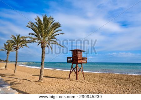Vinaroz Playa del Forti beach in Castellon of Spain also Vinaros