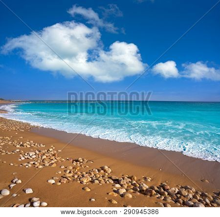 Vinaroz Playa del Forti beach in Castellon of Spain also Vinaros
