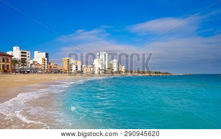 Vinaroz Playa del Forti beach in Castellon of Spain also Vinaros