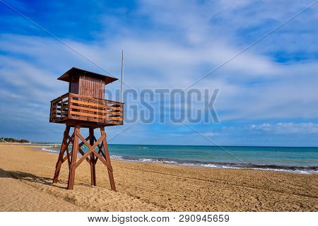 Vinaroz Playa del Forti beach in Castellon of Spain also Vinaros