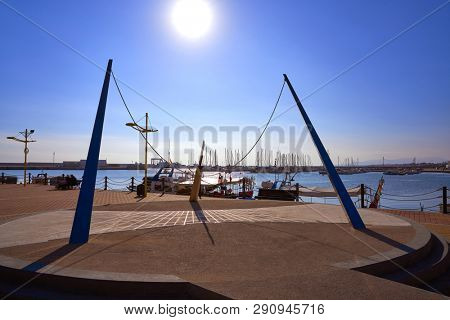 Vinaroz fisherboats port in Castellon of Spain