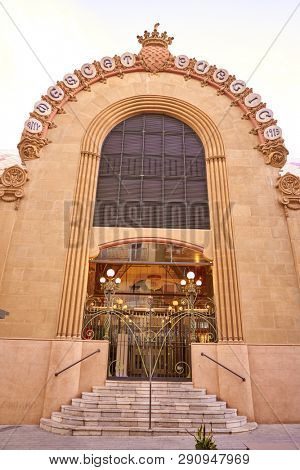 Tarragona Mercado Publico central market in Catalonia modernist style