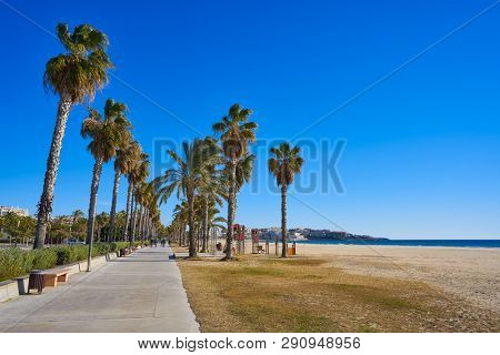 Salou beach Llevant Levante platja in Tarragona of Catalonia