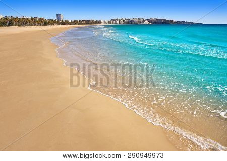 Salou beach Llevant Levante platja in Tarragona of Catalonia