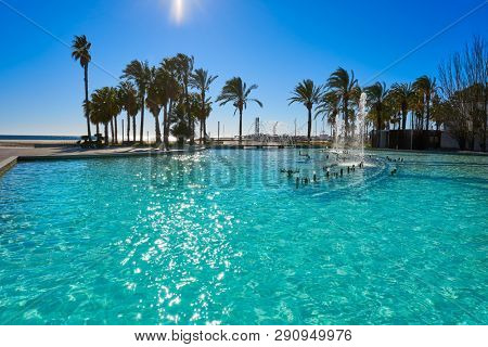 Salou beach Llevant Levante platja in Tarragona of Catalonia