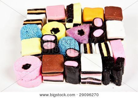 Variété de bonbons etc.
