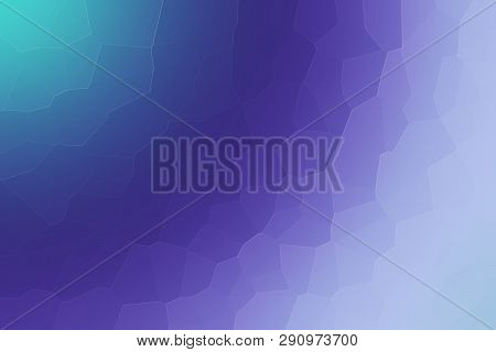 Abstract Water Polygonal Pattern. Blue Gradient.