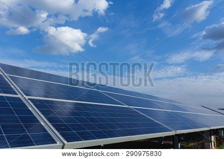 Solar Panel, Alternative Electricity Source - Concept Of Sustainable Resources, And This Is A New Sy