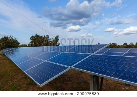 Solar Panel, Alternative Electricity Source - Concept Of Sustainable Resources, And This Is A New Sy