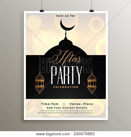 Iftar Party Celebration Template For Ramadan Season