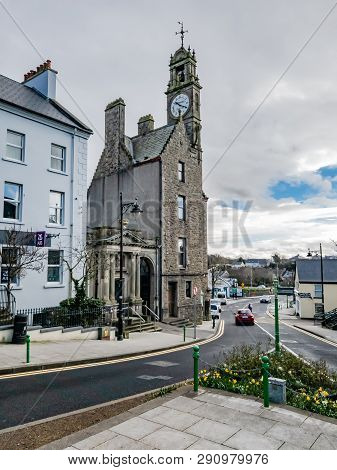 Ballyshannon , Ireland - February 20 2019 : Ballyshannon Is Located At The Southern End Of The Count