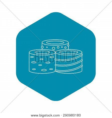 Turkish Delights Icon. Outline Illustration Of Turkish Delights Vector Icon For Web
