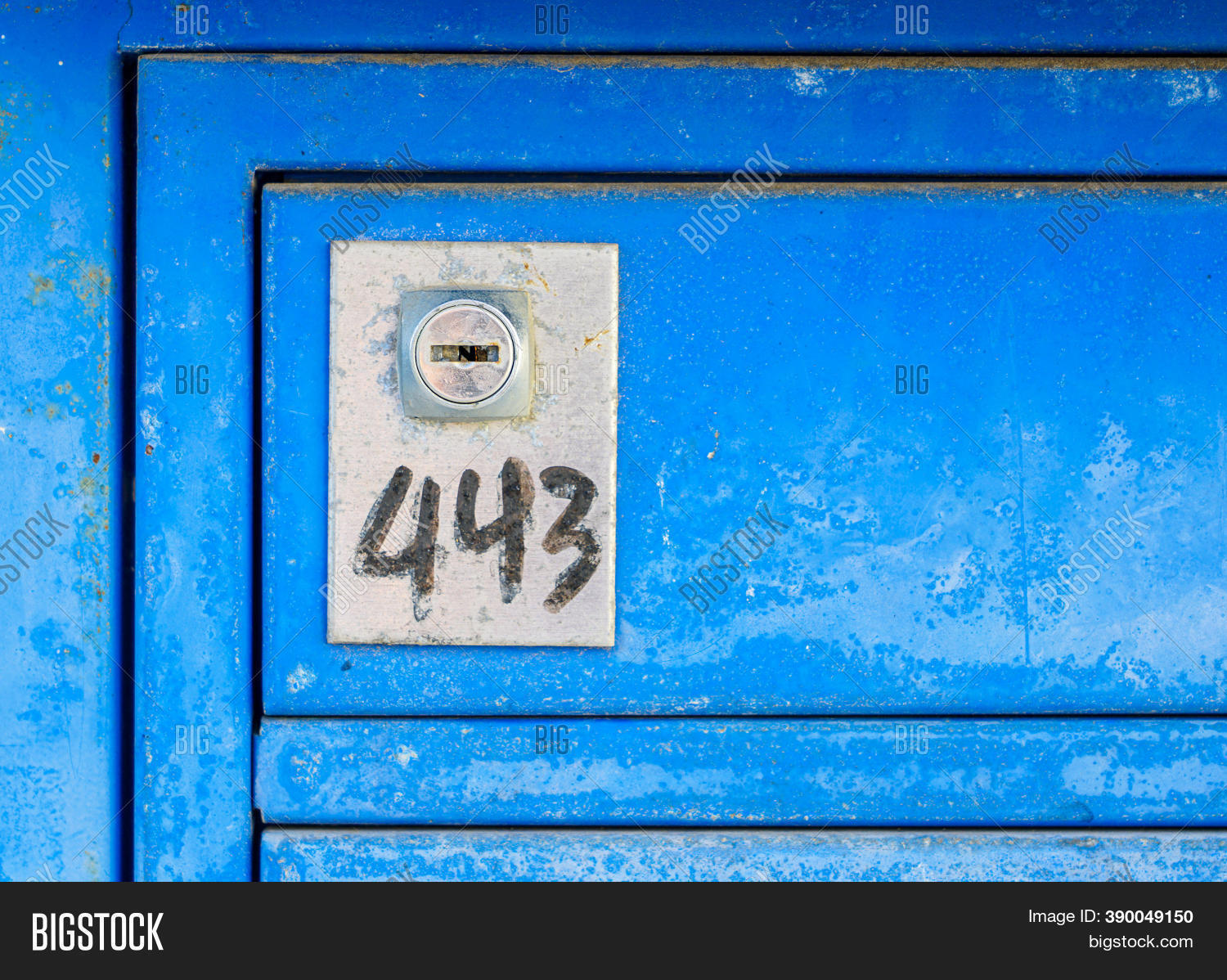 Blue Mailboxes, Metal Image & Photo (Free Trial) Bigstock
