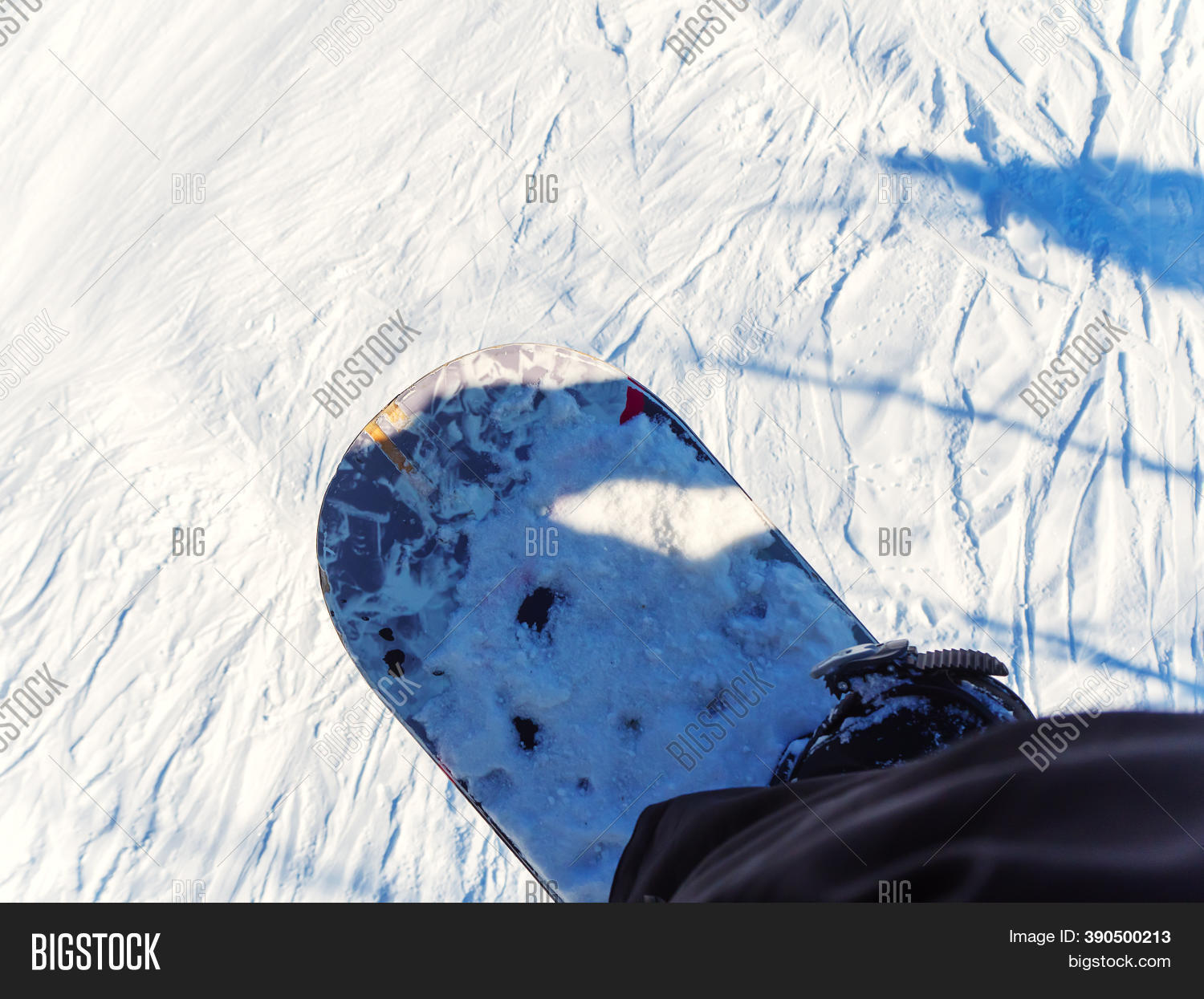 Foot On Snowboard Over Image & Photo (Free Trial) Bigstock
